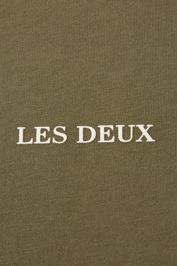 T-SHIRT LES DEUX - 522215-OLIVE NIGHT/IVORY